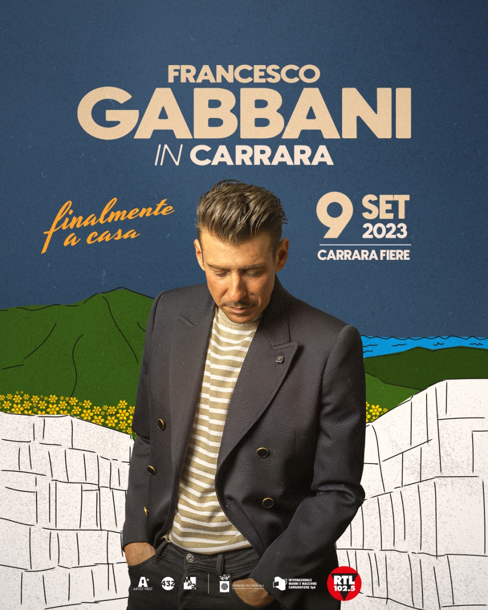 Francesco Gabbani Live Carrara  Manifesto