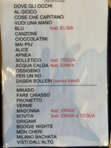 Rkomi Live Milano scaletta