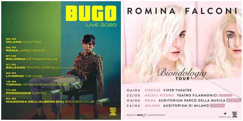 Bugo e Romina Falconi nuove date