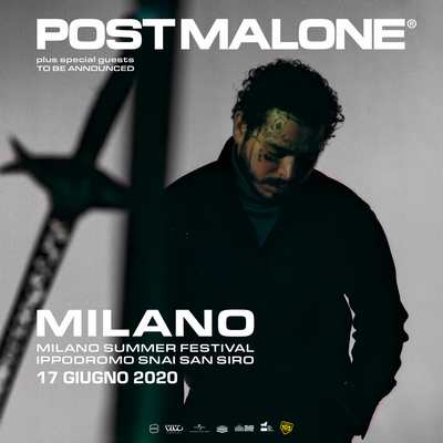 Post Malone live Milano 2020