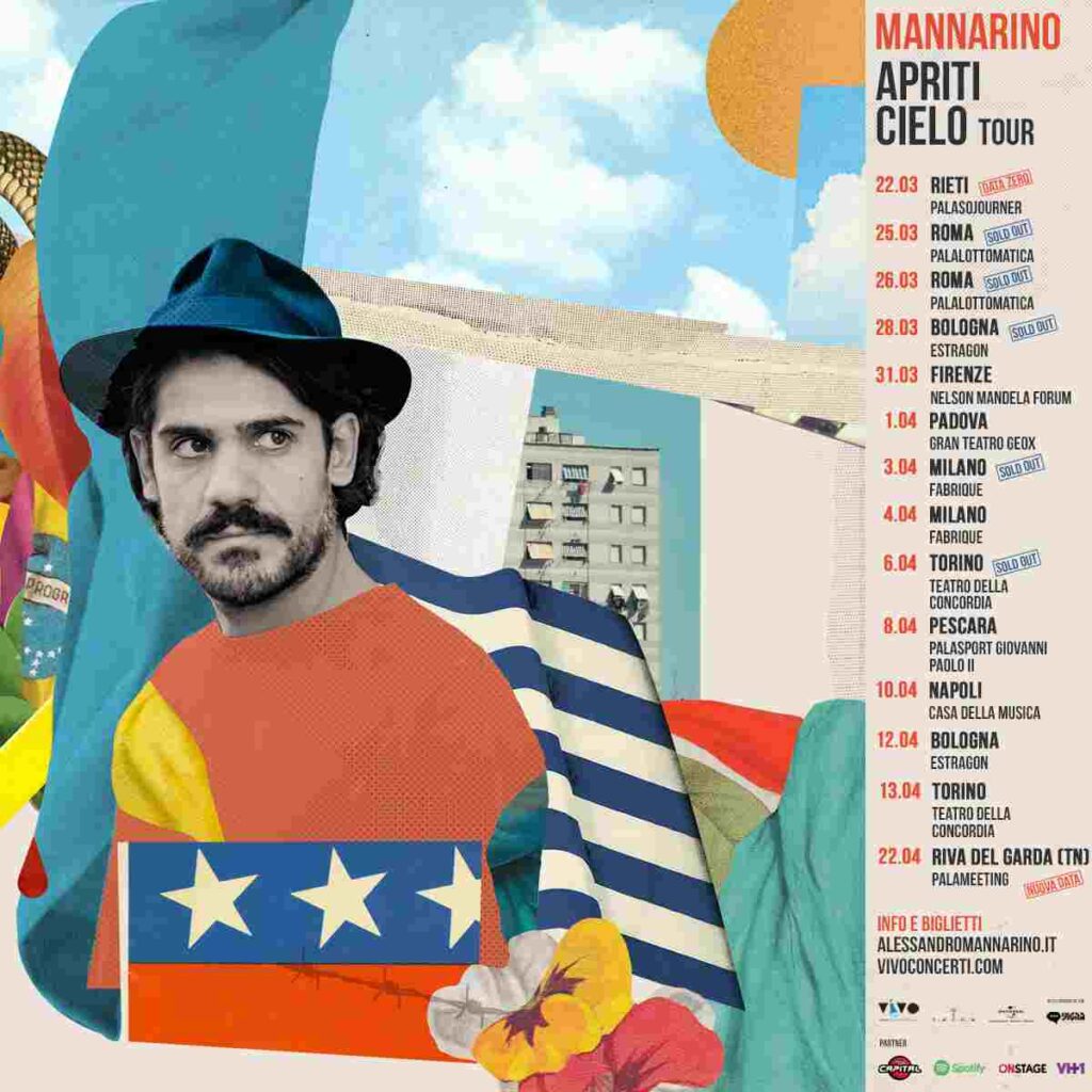 Mannarino apriti cielo tour