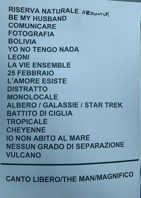 Francesca Michielin - Scaletta Live Milano 27 08 20