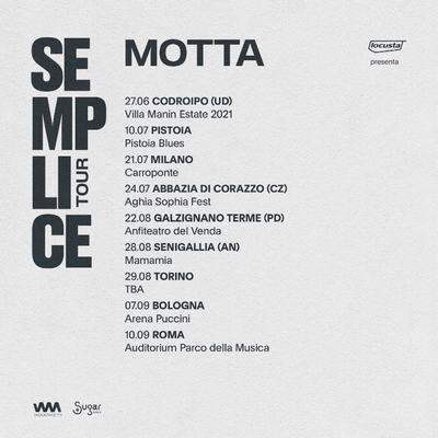 Motta live 2021 Semplice tour