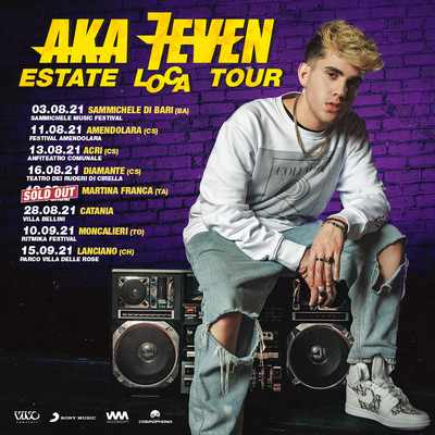 Aka7even Tour estate 2021