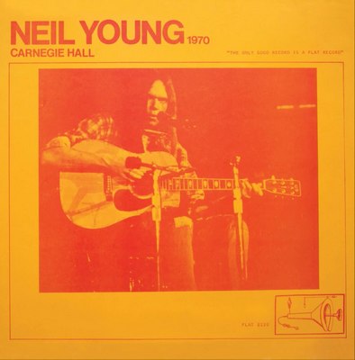 NEIL YOUNG Live Carnagie Hall 1970 Cover