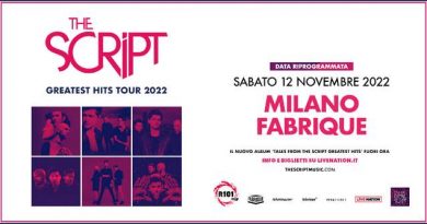 The Script live novembre 2022