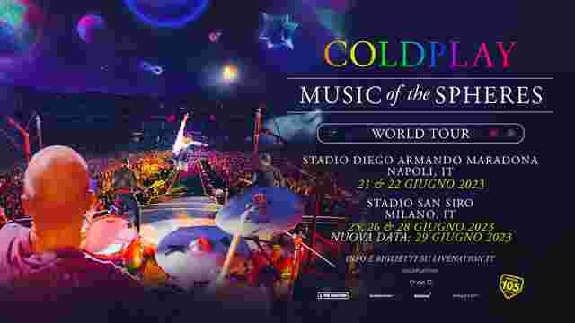 coldplay quattro live a Milano