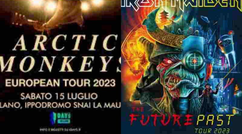 ARCTIC MONKEYS e IRON MAIDEN