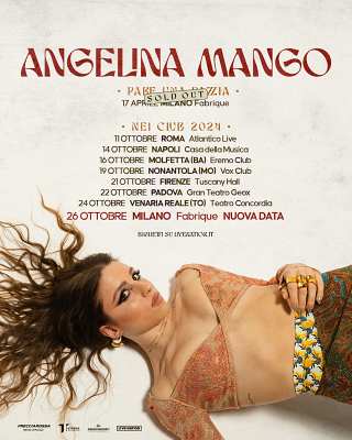 ANGELINA MANGO il tour nei club