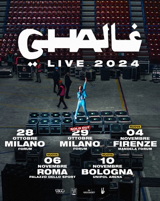 GHALI arrivano tre nuovi live