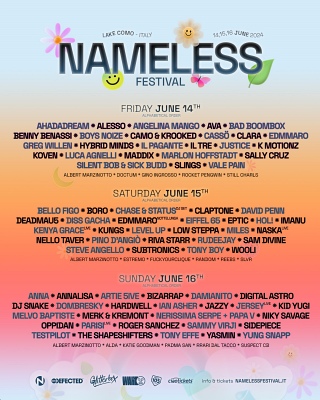 NAMELESS FESTIVAL 2024: la line up completa