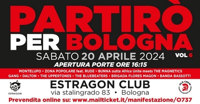 partirò per bologna