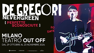 FRANCESCO DE GREGORI: 20 concerti a Milano