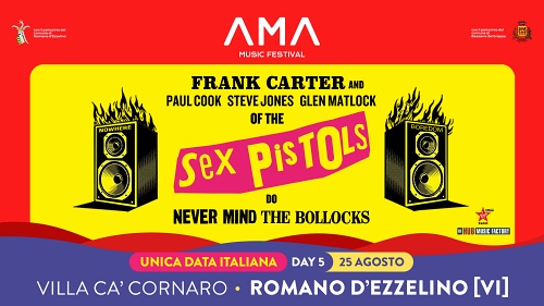FRANK CARTER and THE SEX PISTOLS: live in Italia ad agosto 2024