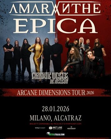 AMARANTHE ed EPICA una data a Milano a gennaio 2026