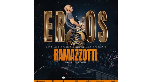EROS RAMAZZOTTI: nel 2026 gli stadi italiani nel tour mondiale poster