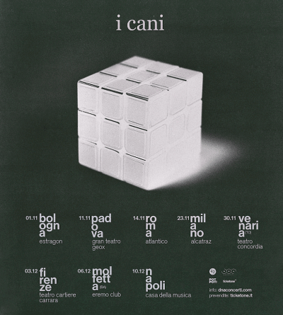 I CANI: dopo il disco il tour poster