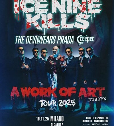 Ice Nine Kills il ritorno in italia 2025