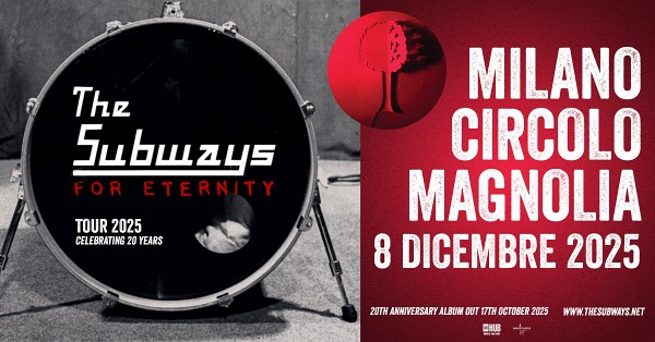 THE SUBWAYS una data italiana a dicembre 2025 poster