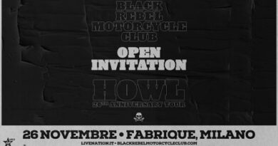 BLACK REBEL MOTORCYCLE CLUB italia novembre 2025