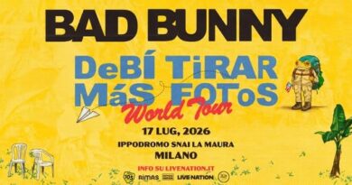 Bad Bunny in italia 2026