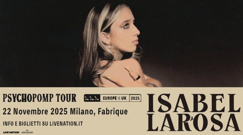ISABEL LAROSA a novembre 2025 il PSYCHOPOMP TOUR