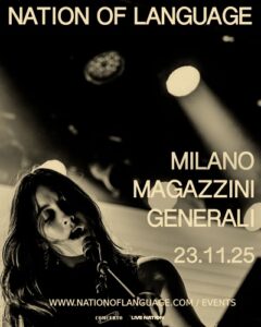 NATION OF LANGUAGE live 2025 con il nuovo album