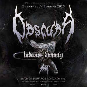 OBSCURA: tornano in Italia