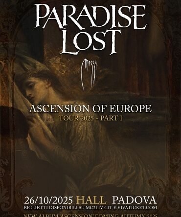 PARADISE LOST: una data a ottobre poster concerto