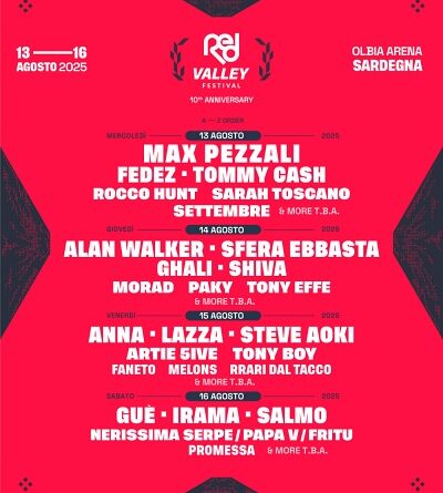 Red Valley Festival 2025-Locandina Ghali e Shiva