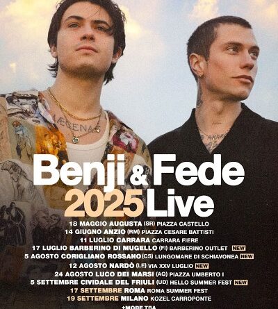 Benji e fede nuove date tour estate 2025 poster
