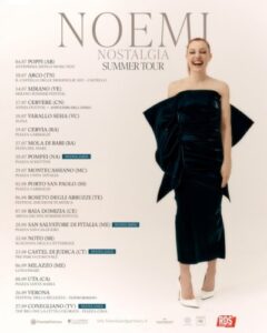 Noemi nuove date tour estivo 2025