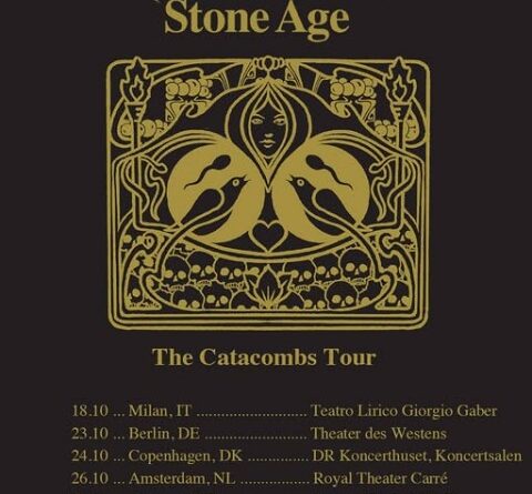 Queens of the stone age locandina tour catacombs 2025.