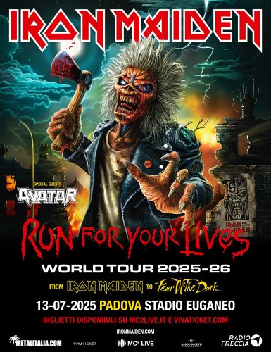 iron maiden padova poster live