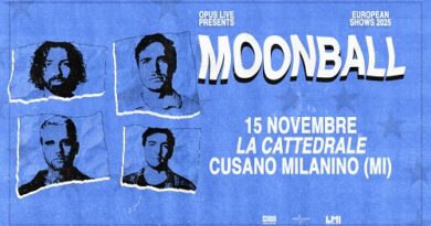 Moonball live italia novembre 2025
