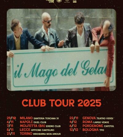 IL MAGO DEL GELATO il club tour