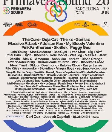 PRIMAVERA SOUND BARCELLONA 2026 svelata la line up