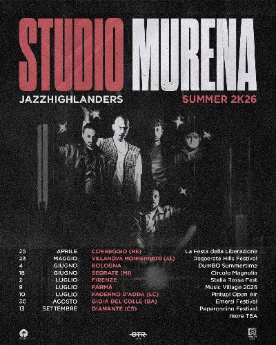 STUDIO MURENA tour estivo data speciale Milano
