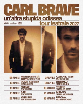 CARL BRAVE tour teatri 2027