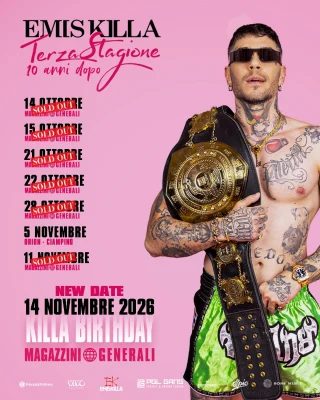 EMIS KILLA nuova data a Milano