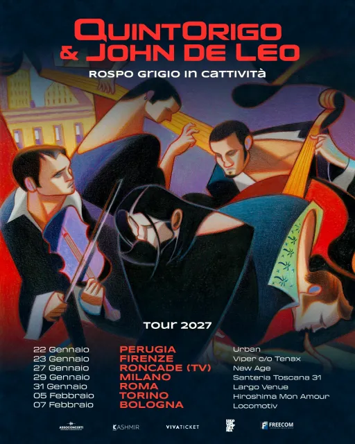 QUINTORIGO JOHN DE LEO tour 2027